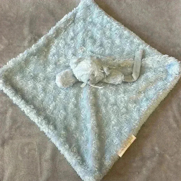 Blankets & Beyond - Unisex Nunu lovey comfort  blanket-blue plus bear - Picture 2 of 5